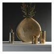 glass modern vase Uttermost Vases Urns & Finials Cast Aluminum Vase Features A Ribbed, Gold Finish.
