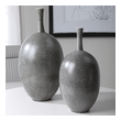 glass vase wide Uttermost Vases Urns & Finials Made From Ceramic, These Contemporary Vases Feature A Marbled Black And White Exterior With A Matte White Interior. Sizes: S-8x16x8, L-10x20x10