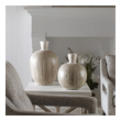vase marble Uttermost Vases This Set Of Two Terra Cotta Vases Feature Natural Bamboo Pieces Hand-applied In A Stripe Motif Accented By A White Washed Finish. Sizes: S- 10x12x10, L- 11x16x11