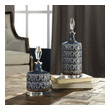 crystal clear vase Uttermost Decorative Bottles & Canisters Crackled And Textured, Cobalt Blue Ceramic With Rust Undertones And A Heavy Glaze. Sat On Crystal Bases With Matching Crystal And Brushed Nickel Lift-off Finial Caps.