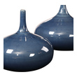 large tall white vase Uttermost Vases Urns & Finials Set Of Two, Uniquely Shaped Ceramic Stem Vases Feature A Spinning Top Pattern In Multiple Tones Of Blue.
