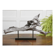 bronze garden statues Uttermost Figurines & Sculptures Heavily Antiqued Metallic Silver With Matte Black Stand. Billy Moon