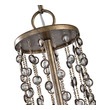 6 light chandelier Uttermost Crystal Chandelier Chandelier Silver Swedish Iron NA
