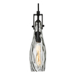 pendant ceiling lamp shades Uttermost Mini Pendants Matte Black With Clear Watered Glass.