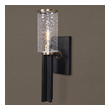 outdoor wall accent lighting Uttermost Sconce Black & Antique Brass