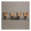 led lamp bar Uttermost Sconce / Vanity Lights Oil Rubbed Bronze With Toffee Art Glass Shades. Carolyn Kinder