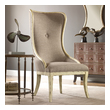 leather statement chair Uttermost  Accent Chairs & Armchairs Exaggerated Scale Makes An Impressive Design Statement In Easy Shades Of Flax Linen And Weathered Off White Paint Finish, Solidly Constructed In White Poplar Hardwood.
