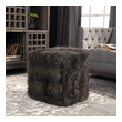 cheap accent bench Uttermost  Ottomans & Poufs Use As A Standalone Accent Or Double Up As A Bench, This Plush Ottoman Is Wrapped In A Soft Animal Inspired Faux Fur In Charcoal Brown Tones.