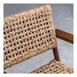 grey mid century chair Uttermost  Accent Chairs & Armchairs A Modern Bohemian Accent, Featuring A Natural Woven Water Hyacinth Seat On A Curved Solid Wood Frame Giving Flexible Movement, Layered In A Teak Veneer With A Smooth Weathered Pecan Stain.