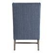 chair covers for accent chairs Uttermost  Accent Chairs & Armchairs Showcasing A Classic Wingback Style With A Coastal Feel, This Accent Chair Features A Blue And White Organically Striped Fabric, Resting On Naturally Finished Solid Wood Legs. Seat Height Is 19".