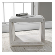 storage ottoman bench near me Uttermost Small Benches Embodying A Fresh And Airy Feel, This Coastal Inspired Bench Features A Suspended Seat In An Off-white Waffle Weave Polyester Blend Fabric, Doubling As A Seat Or Footrest. The Solid Wood Base Is Finished In A Rustic Warm Whitewashed Finish With Noticeable Rub-through And Wood Grain Details.