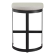 rustic counter stools Uttermost Bar & Counter Stools Simplistic But Sturdy, This Statement Counter Stool Features A Thick Hand Forged Iron Base Finished In Matte Black. Plush Seat Is Tailored In An Off-white Linen Blend Fabric. Seat Height Is 26".