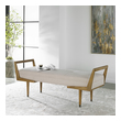 square fabric ottoman Uttermost Benches A Bench For Extra Seating With A Mid-century Twist In Its Modern Birch Wood Frame Lightly Finished In A Smooth Oak Finish, With A Tufted Bench Seat In A Woven Ivory Fabric. Seat Height Is 19".