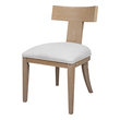chaise chair cover Uttermost  Accent Chairs & Armchairs This Casual Take On A Klismos Chair Features An Oak Wood Frame With A Natural Oak Finish, Paired With A White Slubbed Performance Fabric Cushion. Seat Height Is 18".
