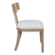 chaise chair cover Uttermost  Accent Chairs & Armchairs This Casual Take On A Klismos Chair Features An Oak Wood Frame With A Natural Oak Finish, Paired With A White Slubbed Performance Fabric Cushion. Seat Height Is 18".