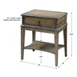 tall bedside drawers Uttermost Accent & End Tables A Casual Side Table With Functional Storage Featuring Sun-washed Weathered Pine With Burnished Edges And A Light Antiquing Glaze, Accented With An Aged Iron Finished Drawer Pull. Carolyn Kinder