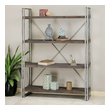 cupboard shelf design Uttermost Etageres Antiqued Silver, Metal Frame And Cross Stretchers With Walnut Stained, Weathered Fir Wood Shelf Planks. Carolyn Kinder