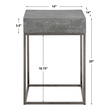 wood and iron coffee table Uttermost Accent & End Tables Accent Tables This Modern Industrial Accent Table Combines Solid Handmade Concrete, Atop A Simple Stainless Steel Base.