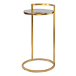 end table stand Uttermost Accent & End Tables Solidly Constructed Of Hand Forged Iron, This Accent Table Is Finished In A Bright Gold Leaf, Complete With A Mirrored Top.