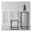 grey dressers for sale Uttermost Plant Stand This Modern Plant Stand Combines A White Marble Look, Atop A Simple Steel Base Finished In Aged Black.
