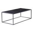 rectangle side table with storage Uttermost Cocktail & Coffee Tables Simplistic Industrial Style Coffee Table, Constructed In An Aged Black Iron Featuring A Cast Textured Aluminum Slab Top Finished In A Plated Antique Bronze.