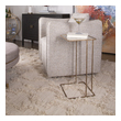 mid century modern glass coffee table Uttermost Accent & End Tables Minimally Designed With Versatility, This Petite Hand Forged Iron Accent Table Is Finished In Heavily Antiqued Gold With A Clear Tempered Glass Top.