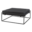 ikea living room coffee table Uttermost Cocktail & Coffee Tables With Modern Minimalist Styling, This Coffee Table Features A Thick Cast Aluminum Top With Natural Texturing Finished In A Dark Oxidized Black, Resting In A Coordinating Aged Black Iron Base.