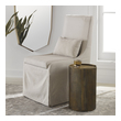 home goods accent tables Uttermost Accent & End Tables The Adrina Accent Table Features A Versatile Design In Cast Aluminum With A Heavily Textured Reeded Exterior Finished In A Beautiful Antique Gold.