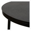 table door Uttermost Accent & End Tables Modern And Streamlined, This Round Accent Table Is Constructed In An Aged Black Iron Featuring A Cast Textured Aluminum Slab Top Finished In A Plated Antique Bronze