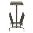 small nesting coffee tables Uttermost Accent & End Tables This Functional Accent Table Features A Convenient Magazine Rack With An Industrial Iron Framework Finished In A Lightly Burnished Brushed Iron With Rivet Accented Corners. Top Is Solid Acacia Wood Finished In A Distressed Warm Walnut Stain.