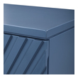 2 door storage cabinet Uttermost Chests & Cabinets Refreshingly Modern, This Geometric Accent Chest Features Carved Drawer Fronts, Creating A Monochromatic Statement In A Deep Sea Blue Finish.