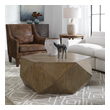 small square coffee table with storage Uttermost Cocktail & Coffee Tables This Unique Geometric Coffee Table Features A Sunburst Top In Mango Veneer Finished In Burnished Honey With A Subtle Light Gray Glazing.