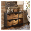 buffet storage cabinet with doors Uttermost Hobby Cupboards Craftsman Built Of Select Hard Woods, Hand Finished In Worn Black, With Six Solid Mahogany Dovetail Bins. Keep Handle Openings Facing Out For Ease Of Use Or Turn To Show Solid Sides For More Concealed Storage. Matthew Williams