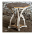 coffee table with wheels Uttermost Accent & End Tables Combination Of Golden Mango With Aged White Finish On Carved Mindi Wood. Matthew Williams