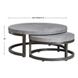 small rectangular side table Uttermost Accent & End Tables Offering Versatile Function With Modern Influences, This Duo Features Burlap Wrapped Tops Heavily Glazed In A Taupe Wash, With Solid Hardwood Bases Finished In A Hand Rubbed Black Coffee. Small Table Is 15"H.