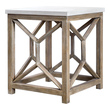 living table set Uttermost Accent & End Tables Handcrafted From Solid Mixed Woods With An Natural Ivory Limestone Top, On A Geometric Base Finished In A Warm Oatmeal Wash. True To The Characteristics Of Natural Stone, Each Piece Will Have Unique Coloration And Veining. Solid Wood Will Continue To Move With Temperature And Humidity Changes, Which Can Result In Cracks And Uneven Surfaces, Adding To Its Authenticity And Character.