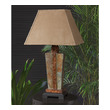 metal outdoor lights Uttermost Outdoor Table Lamps The Base Is Made Of Real Hand Carved Slate With Hammered Copper Details. Due To The Natural Material Being Used Each Piece Will Vary. For Indoor/outdoor Use. Carolyn Kinder