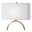 neutral white led light Uttermost Table Lamps Hand Forged Metal Finished In A Plated Brushed Brass. David Frisch