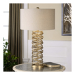 table lamp with speaker Uttermost Metal Ring Table Lamps Layered Metal Rings Finished In A Heavily Antiqued Silver Champagne.