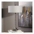 gold sconce with shade Uttermost Cast Iron Lamp This Sleek Tapered Design Is Solid Cast Iron With A Subtle Porous Texture, Sealed To Preserve The Natural Finish, Accented With Gold Infused Highlights.