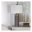 anglepoise mini mini Uttermost Bronze Table Lamp This Contemporary Table Lamp Design Showcases A Heavily Textured Ceramic Base That Is Finished In A Metallic Golden Bronze, Paired With Antique Brass Plated Iron Details.