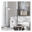 3 arm light fixture Uttermost Dark Bronze Floor Lamp Tapered Metal Base Finished In A Plated Dark Bronze Accented With An Oxidized Bronze Foot Plate Featuring A Pivoting Shade Arm. Jim Parsons