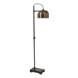 luminaire led ceiling light Uttermost Bessemer Industrial Floor Lamp Showcasing An Industrial Style, This Reading Lamp Is Finished In A Plated Antique Brass With Aged Black Metal Details. The Metal Shade Pivots Up And Down.