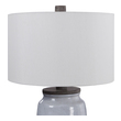 rose lamp light Uttermost Light Blue Table Lamp This Ceramic Table Lamp Is Finished In A Light Blue Crackle Glaze, Accented With Aged Charcoal-stained Concrete Details.