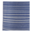 decorative outdoor light fixtures Uttermost Striped Table Lamp Showcasing Trendy White And Indigo Hues, This Ceramic Table Lamp Has A Striped Glaze With Polished Nickel Accents.