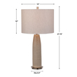 modern office lamp Uttermost Light Gray Table Lamp This Ceramic Base Keeps It Simple, Yet Upscale With A Fashionable Pattern Finished In A Distressed Light Gray Glaze, Paired With Brushed Nickel Plated Accents. The Hardback Drum Shade Is Light Gray Linen Fabric.