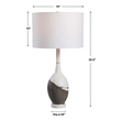 led night stand lamp Uttermost Modern Table Lamp Simple Yet Sophisticated, This Table Lamp Features A Combination Of Honed Charcoal Concrete And A Polished White Marble Look, Accented By Brushed Gold Plated Accents.