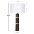 table lamp shades for sale Uttermost Dark Bronze Table Lamp This Table Lamp Features A Sophisticated Design By Pairing Stacked Steel Columns In A Dark Bronze Finish With Elegant Crystal Details.