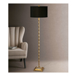 tripod floor lamp Uttermost Metal Bamboo Floor Lamps Metal Bamboo Finished In A Lightly Antiqued Gold Leaf Accented With Crystal Detail.