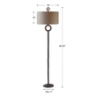 led floor corner lamp Uttermost Cast Iron Floor Lamps Hammered Cast Iron Finished In An Aged Rust Bronze. Matthew Williams